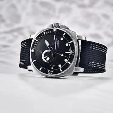 Ručni satovi: PAGANI DESIGN PD-1736 -Crna/Black- Seiko Automatic mehanizam Potpuno — 7