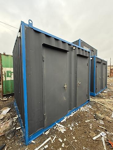 Konteynerlər: Konteyner tipli sanitar qovşağı – 4 bölməli modul WC - Sənaye tipli — 5