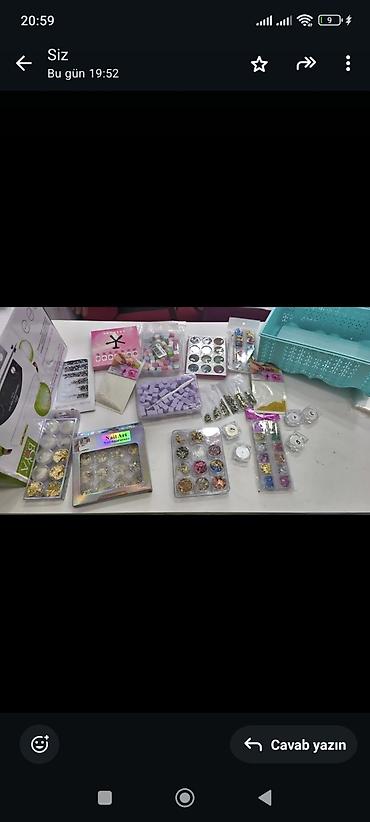 sade dırnaq bezekleri: Dırnaq bəzəyi üçün aksesuar seti - Çeşidli “Nail Accessories” — 2