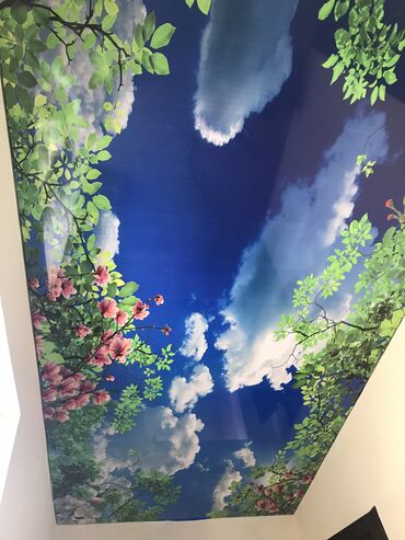 Натяжной потолок: Натяжной потолок Глянцевое, Матовое, 3D потолки Гарантия, Бесплатная консультация, Бесплатный замер — 7