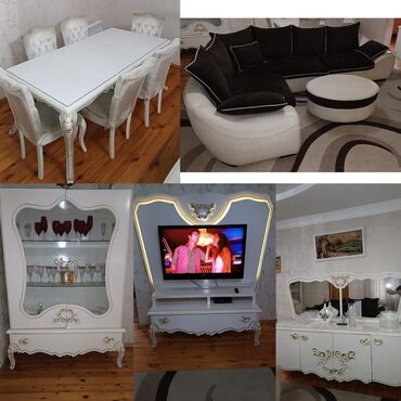 Yataq otağı dəstləri: Dest 800azn satilir. Qorka+kamod+tv stend+kunc divan+xalca Ünvan