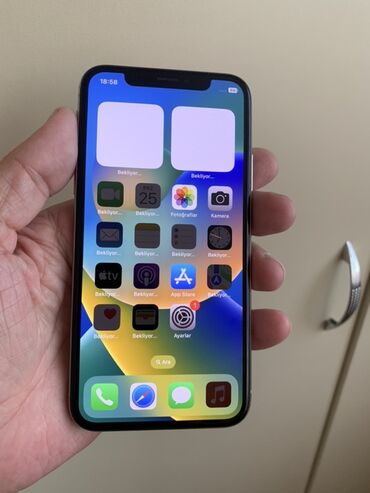 Apple iPhone: IPhone X, 64 GB, Qara, Face ID
