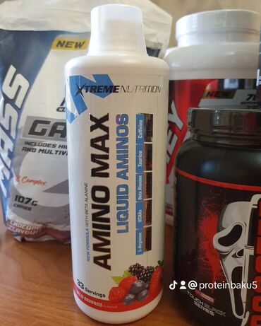 dynamic nutrition amino 8000: Amino max 1 lt. yenidir istifade edilmiyib. cemi 30 manat catdirilma