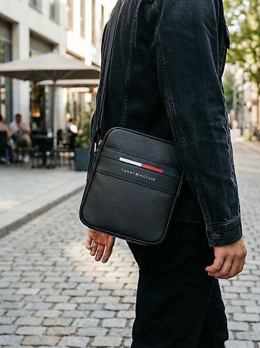 Барсетка, Tommy Hilfiger, Материал: Экокожа, Новый