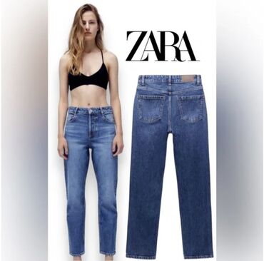 джинсы прямые: Джинсы, Прямые, Zara, Турция, Средняя талия, S (EU 36)