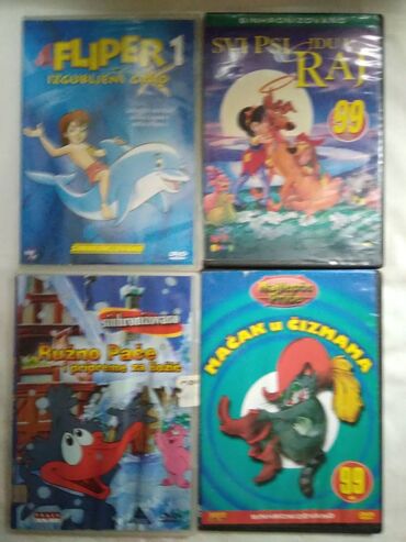 Kasete, CD i DVD: Crtani filmovi sinhronizovani na srpski,cena za kom — 7