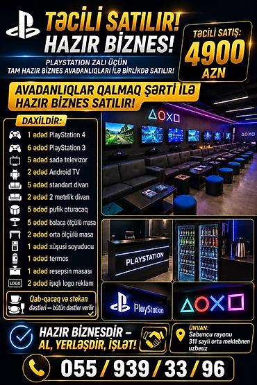 prestejin 5: PlayStation zalı üçün tam hazır biznes avadanlıqları ilə birlikdə — 1