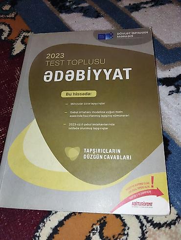 Testlər: Məhsul: 2023 “Ədəbiyyat” Test Toplusu – Dövlət İmtahan Mərkəzi — 1