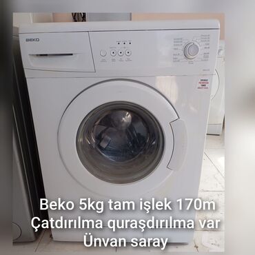 Paltaryuyan maşınlar: Paltaryuyan maşın Beko, 6 kq, İşlənmiş, Avtomat, Qurutmasız, Kredit yoxdur, Pulsuz çatdırılma