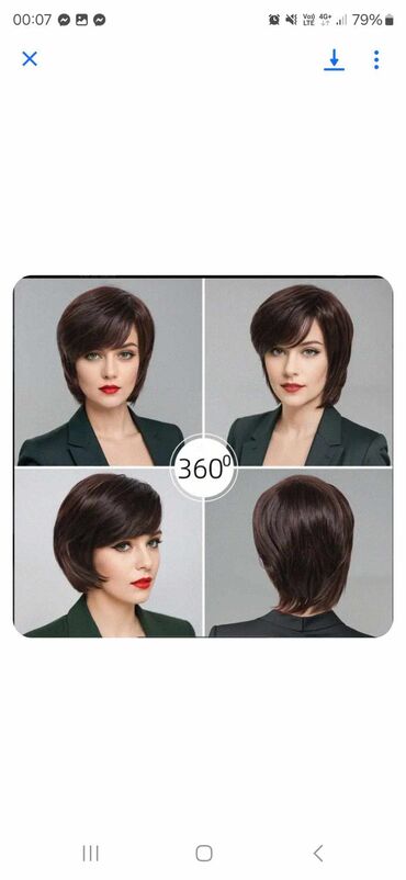 Perike i klipse: Smeđa perika sa šiškama, ravne dužine. Perika je pogodna za na lalafo.rs — 19 Perike i klipse: Smeđa perika sa šiškama, ravne dužine. Perika je pogodna za — 19