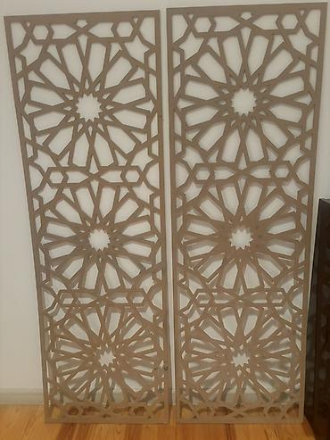 divar peci: Dekorativ MDF panellər – lazer kəsim, islam/şərq ornamentli - — 1