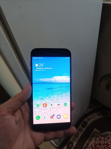 Компьютеры, ноутбуки и планшеты: Samsung Galaxy J7 2018, 16 ГБ, цвет - Черный, Отпечаток пальца