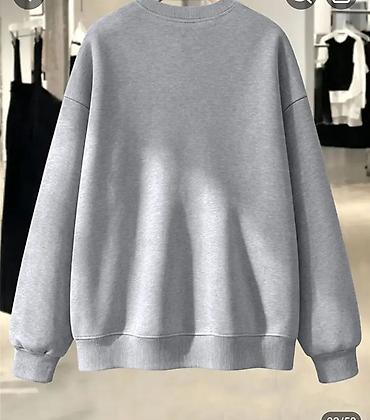 cins walvar: Qadınlar üçün uzunqoll sweatşört kolleksiyası - Model 1: Açıq boz — 2