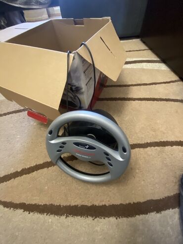 переходник для наушников с микрофоном для ноутбука: Игровой руль Genius Speed Wheel 3 Vibration с педалями. Руль серого