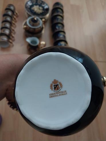 perforator satilir: Fincanlar, rəng - Göy, Kobalt, 12 ədədli dəst, Çexiya — 2
