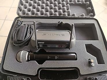 Shure PGX4 + PGX2 simsiz mikrofon sistemi .çox az işlənib tam arginal!
