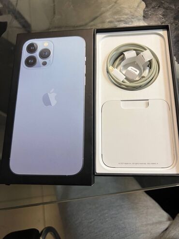 iphone зарядка для айфона: IPhone 13 Pro Max, Новый, 128 ГБ, Sierra Blue, Зарядное устройство, Чехол, Кабель, 87 %
