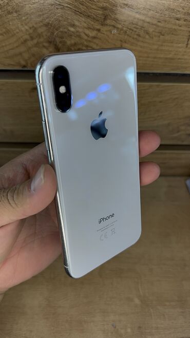 iphone расрочка: IPhone X, Колдонулган, 256 ГБ, Коргоочу айнек, Каптама, 100 %