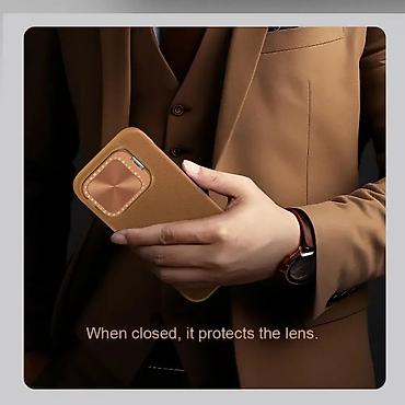 Maske i futrole za telefone: Maska Nillkin Qin Prop za iPhone 16 Pro Max 6.9 crna. Uz brzu dostavu — 9