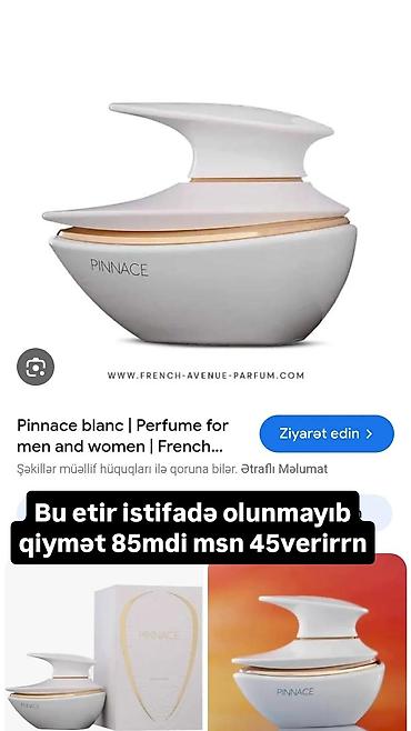 eclat de lune: PINNACE BLANC uniseks ətir - Brend: French Avenue (Pinnace) - Tip — 1