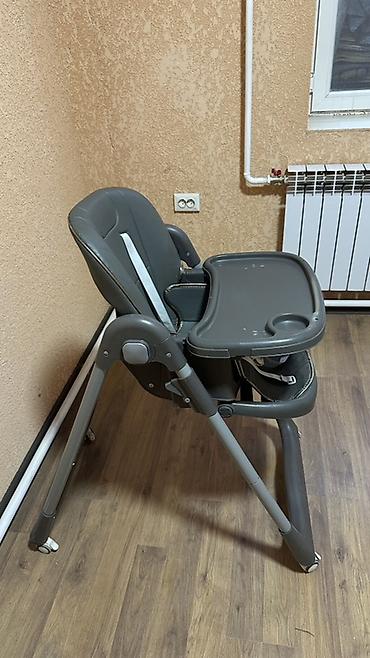 для еды: Детский стульчик для кормления SELMAX (серый) цена 2500 - Удобное — 2