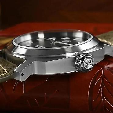 Ručni satovi: San Martin SN0065 - 40mm - Braon Potpuno nov muški sat San Martin — 3