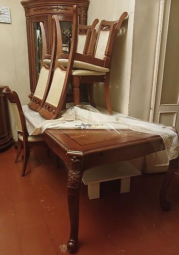 tavan taxta: Klassik yemək otağı mebel dəsti Tərkib: - Uzadılma mexanizmi olan — 1
