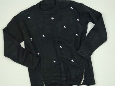 sweter z perełkami h: Sweter damski, rozmiar S
