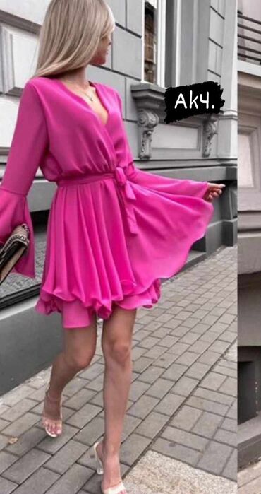 haljina letnja: Bоја - Roze, Večernji, maturski, Dugih rukava
