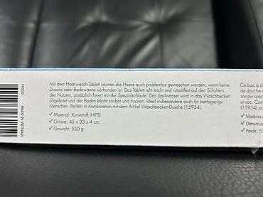Ostale sanitarije: Prenosivi lavabo za pranje kose – “Haarwasch-Tablett / Bac à — 9