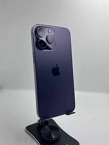 фейс: IPhone 14 Pro Max, Б/у, 256 ГБ, Deep Purple, Защитное стекло, Чехол, 78 % — 5