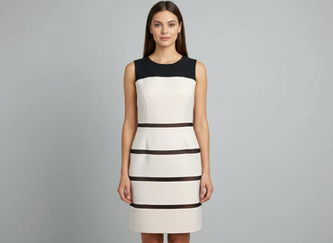 sukienki z bufiastymi rękawami midi: Women`s dress, size S