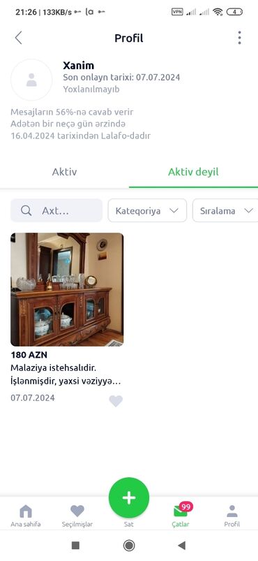 şezlong satışı: Servant, İşlənmiş, 2 qapılı, Kupe, Düz dolab, Belarusiya