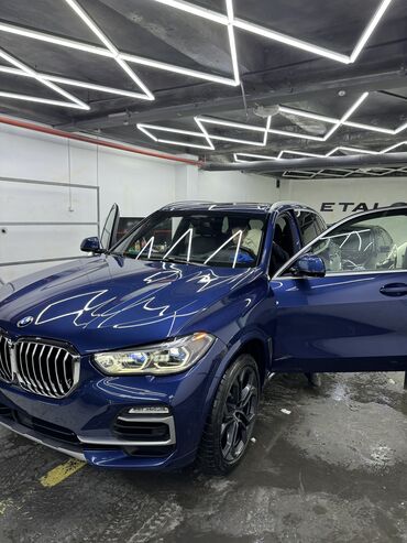 Бампер BMW 2020 г., Б/у, цвет - Синий, Оригинал