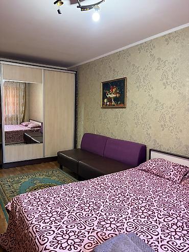 однокомнатные квартиры в бишкеке: 1 комната, ул. Московская / Турусбекова, Душевая кабина, Постельное белье, Парковка — 2