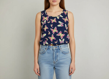 t shirty motyl: Women`s top, size S