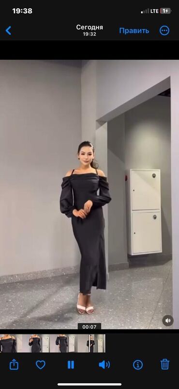 платья черный: Вечернее платье, Средняя модель