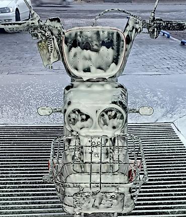 шлем очки: Электроскутер (городской) с двойной фарой и корзиной Описание: - — 7