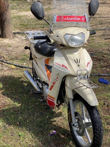 Мотоциклы и мопеды: Daelim ace2 скутер сатылат Молочный түстө Акчасы 48миң сом