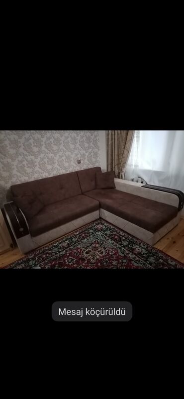mebil: Угловой диван, Б/у, Раскладной, С подъемным механизмом, Нет доставки