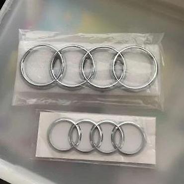 car for se: Audi znak prednji i zadnji - crni sjaj. Zamenski znakovi Audi odlicnog — 2
