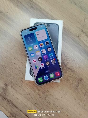 Техника и электроника: IPhone 15 Pro, Б/у, 512 ГБ, Blue Titanium, Чехол, Кабель, Коробка, 87 % — 2