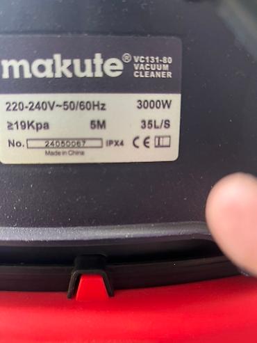 Инструменты: Промышленный пылесос Makute VC131-80 - Мощность: 3000 Вт (три мотора — 4