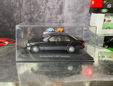 Fiqurlar: Коллекционная модель Mercedes-Benz S600 W140 Limousine black 1998 CEF