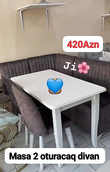 masa taxta: Künc divan və masa desti — 1