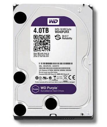 Процессоры: Внутренний Жёсткий диск (HDD) Western Digital (WD), 4 ТБ