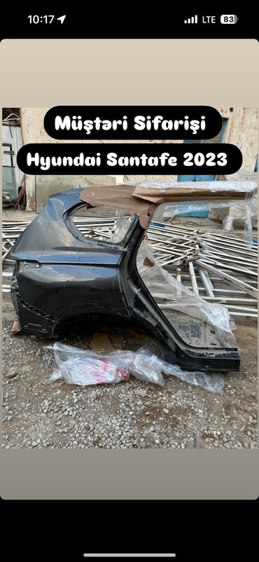 Bamperlər, buferlər: Sağ arxa, Hyundai SANTAFE, 2023 il, Orijinal, ABŞ, İşlənmiş