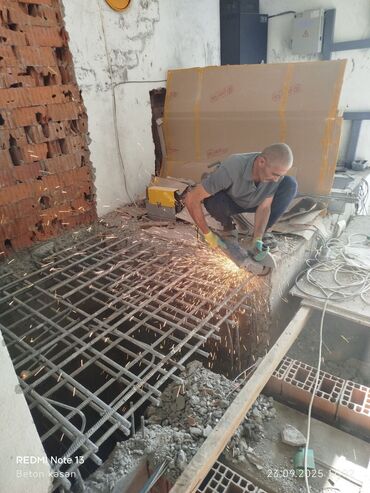 Beton işləri: Beton kəsmə beton deşmə xidməti Karot - HILTI DD 200 / 350 ilə 25 ° — 19