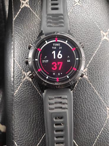 Другие смарт-часы: Карбоновые Смарт-часы с круглым сенсорным дисплеем и силиконовым — 7