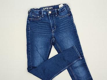 bootcut jeansy: Spodnie jeansowe, 10 lat, 140, stan - Bardzo dobry — 1